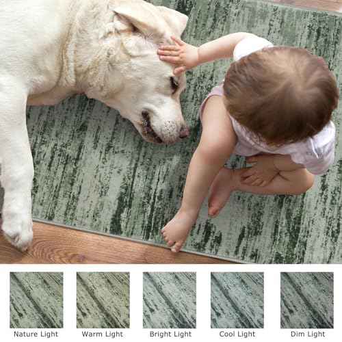 Modern Washable Area Rug Non Slip