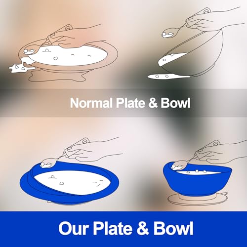 Adaptive Spill Proof Scoop Bowl and Plate