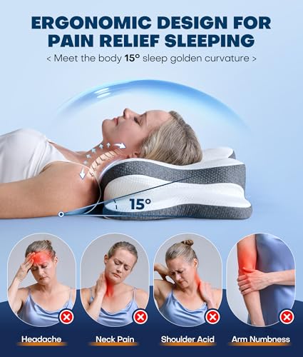 5X Pain Relief Cervical Neck Pillow for Neck Support