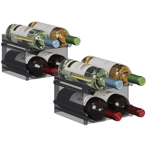 Plastic Stackable Wine Rack for Refrigerator