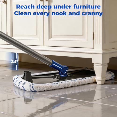 Flat Mop with Stainless Steel Handle
