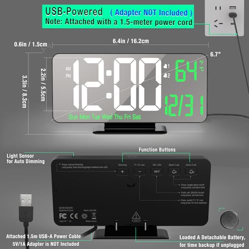 Digital LED Clock for bedrrom