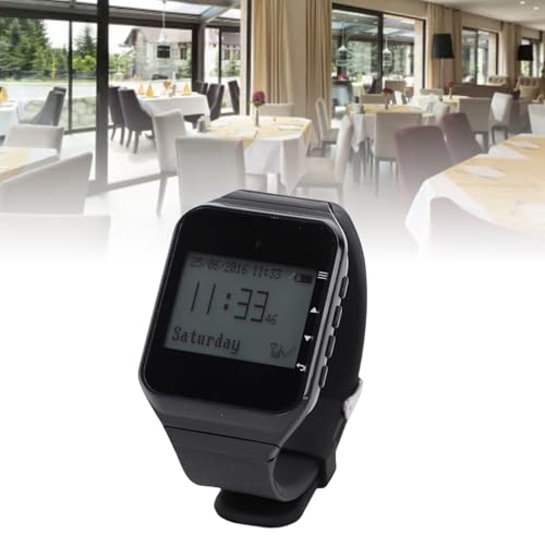 Wireless Caregiver Pager Call for Patient Nurse Alert System for Elderly Monitoring 328ft Water Proof Call Bell for Home 1 Receiver Wrist Pager 20 Desk Call Bells