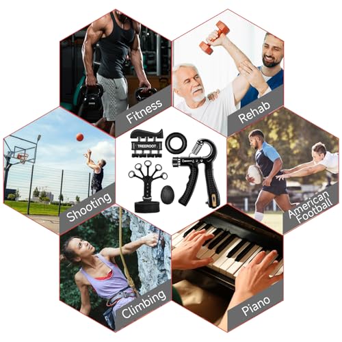 5PCS Grip Strength Trainer Kits