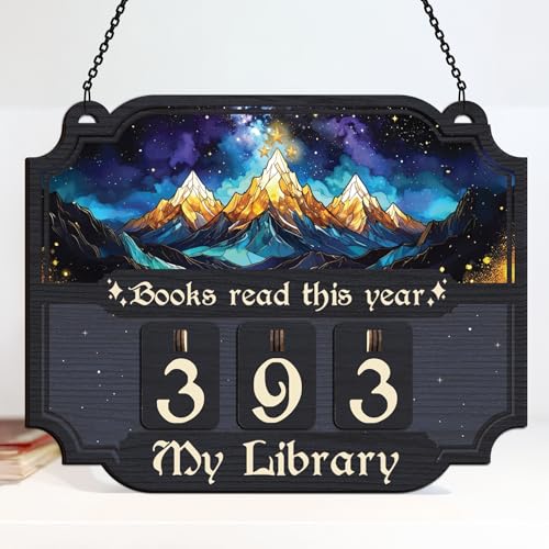 Personalized Books Read This Year Counter