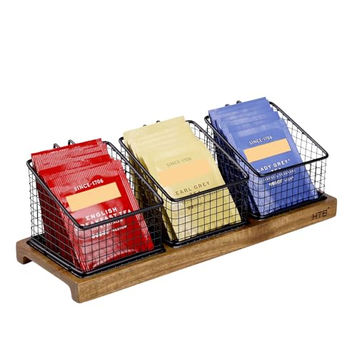 Tea Bag Organizer with 6 Tea Baskets