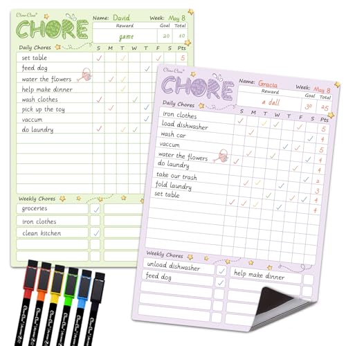 Magnetic Dry Erase Chore Chart