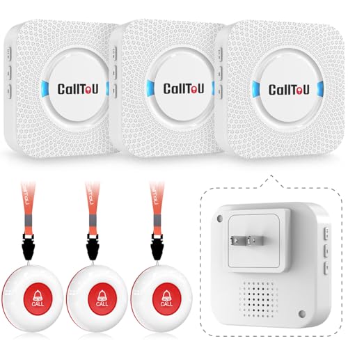 Caregiver Pager Wireless Call Button 500+ Feet for Home