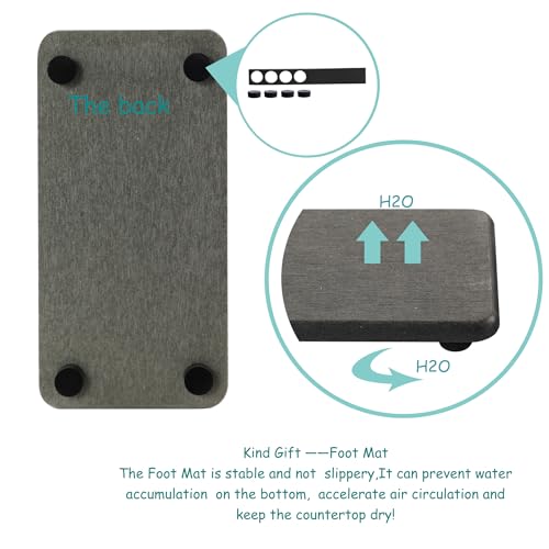 2Pcs Stone Soap Trays Water Absorbing Diatomite Coaster