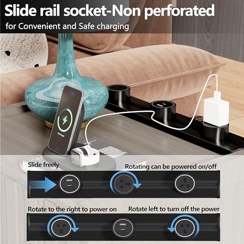 Night Stand with Charging Station
