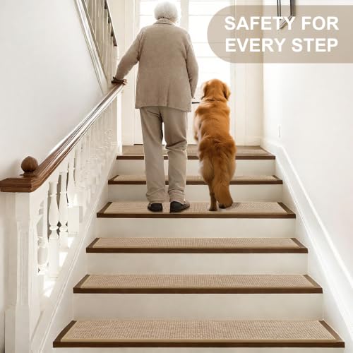 Non Slip Stair Treads for Wooden Steps Indoor