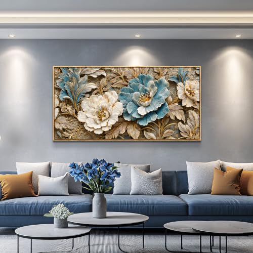 Canvas Wall Art for Living Room Large Wall Decor for Bedroom Landscape Painting of Elk Mountain Wall Pictures Office Restaurant Wall Decoration Modern Room Home Decor Wood Framed 20"X40"