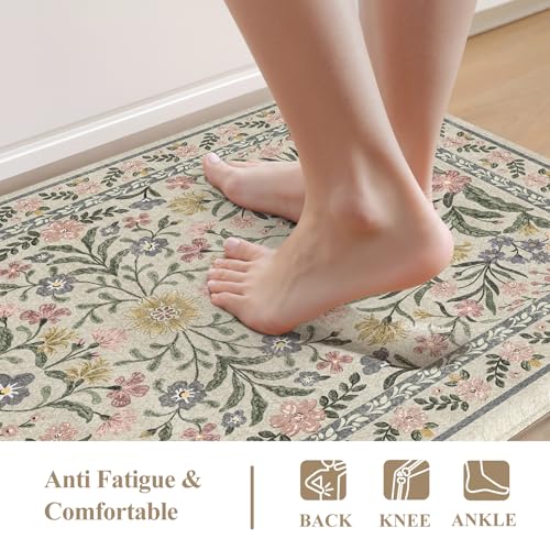 Modern Floral Kitchen Mats