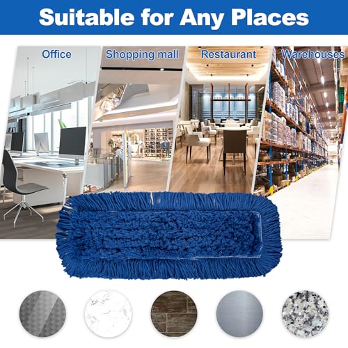 24 Inch Washable Dust Mop Heads
