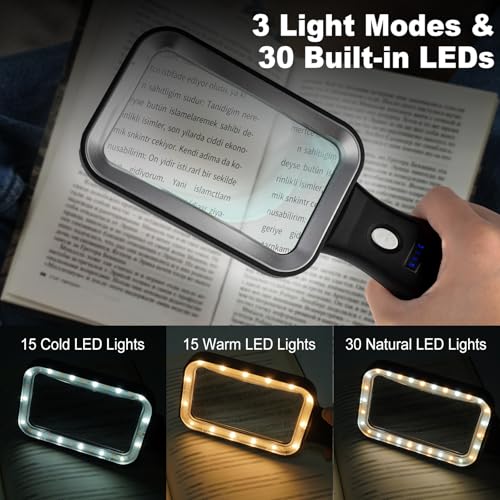 10X Magnifying Glass with Light