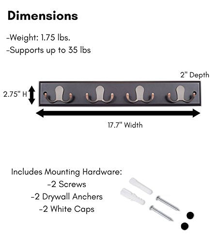 Dual Hook Coat Rack