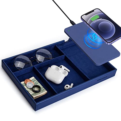Valet Tray Built in Wireless Charging Pad