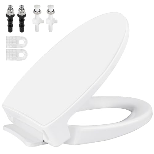 Toilet Seat Elongated with Slow Close Hinges Compatible with TOTO