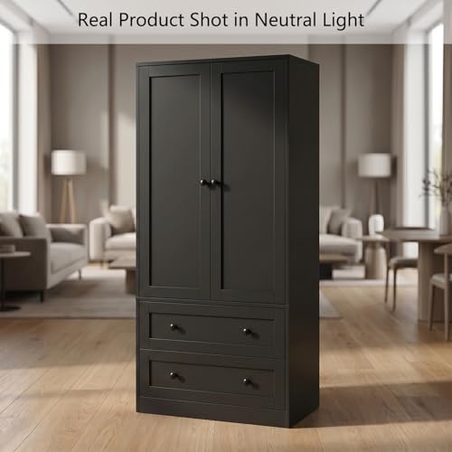 Rattan Kitchen Pantry Cabinet