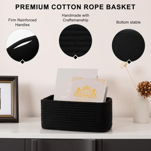 4 Pack Small Storage Shelf Baskets for Organizing