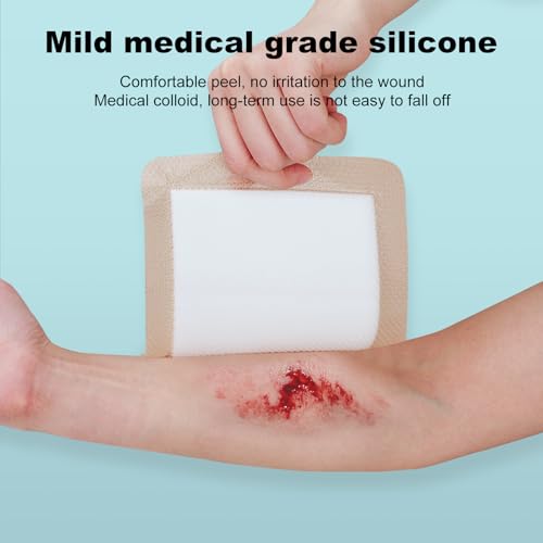 Silicone Foam Dressing 6x6 Gentle Border Pads