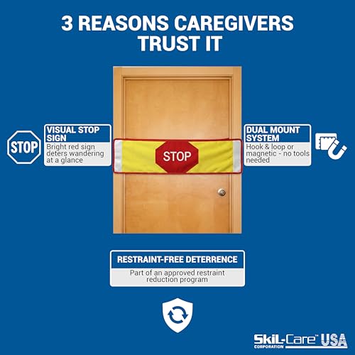 Stop Strip with Alerts and Hook & Loop Mounts for Doorway Exits