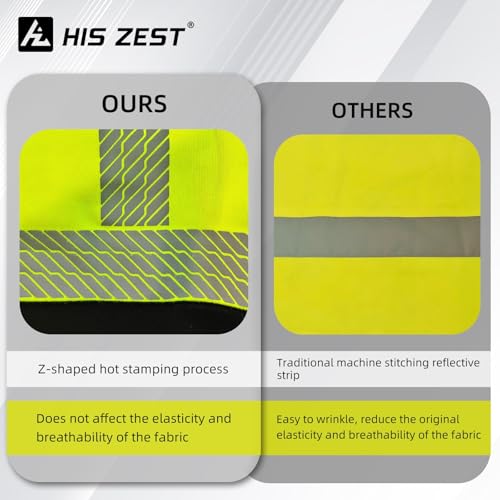 Hi Vis Hoodie Reflective Safety Jacket for Men
