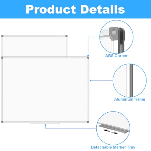 White Board Dry Erase Board 48 x 36 Inch