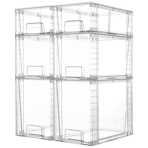 Easily Assemble Clear Storage Dawers Set
