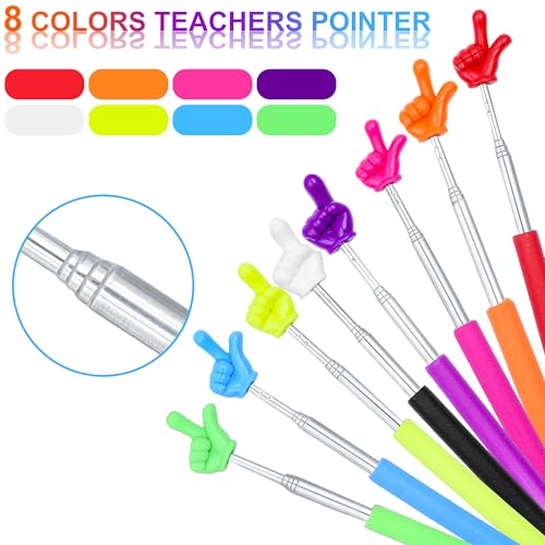 8Pcs Telescopic Teachers Pointer
