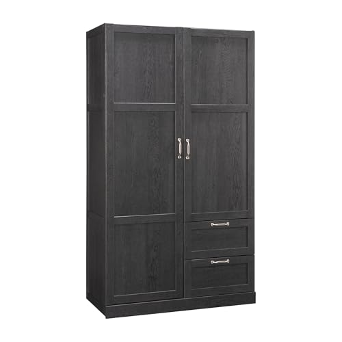 Select Multipurpose Bedroom Armoire Wardrobe Closet Pantry Storage Cabinet with Storage Drawers and Hanging Rail