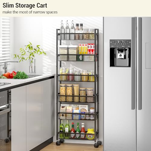6 Tier Slim Storage Cart