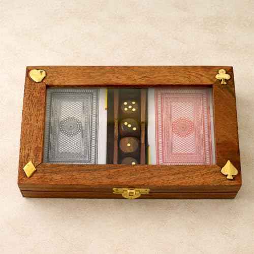 Wooden Playing Card Box