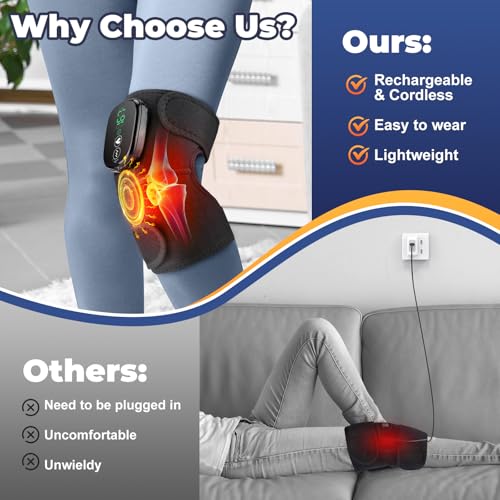 Heated Knee Massager for Knee Pain Relief