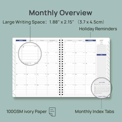 2026 WEEKLY PLANNER TWO PAGES PER WEEK WELV7 WELU7 SERIES JAN.2026