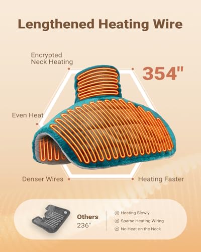 Heating Pad for Neck and Shoulders and Back Pain Relief