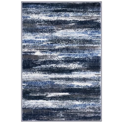 Washable Abstract Rug Non Slip