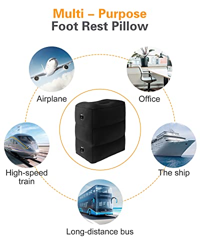 Inflatable Foot Rest Pillow for Travel