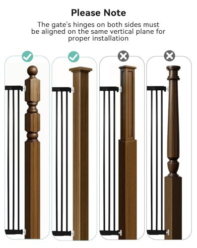 42" Extra Tall Baby Gate for Stairs Doorways