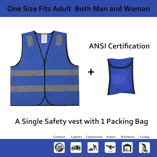 Safety Vests 10 Bulk Pack