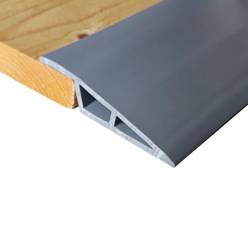 1/2" to 3/5" Height Threshold Ramp - Rubber Threshold, Floor Transition Strip, Wheelchair Ramp, Door Strip, Carpet to Tile Strip
