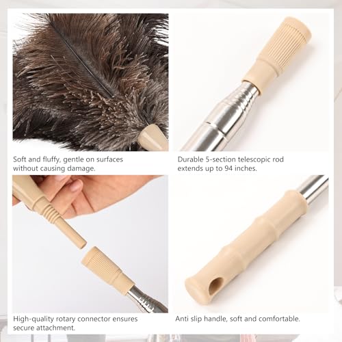 Extendable Lambswool Duster Anti