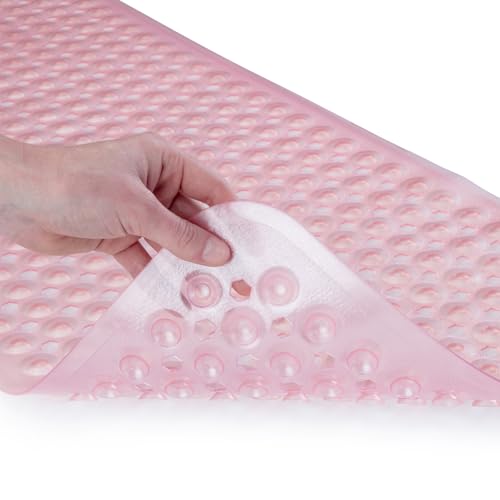 39"x16" Power Grip Non Slip Bathtub Shower Mat