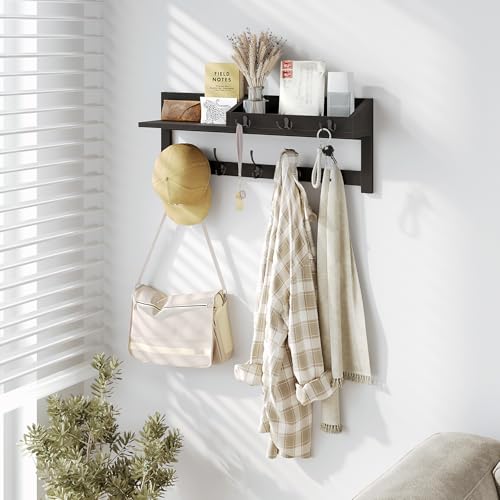 Wall Hooks with Shelf