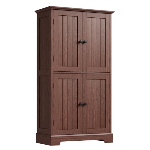 Bathroom Floor Storage Cabinet with Doors