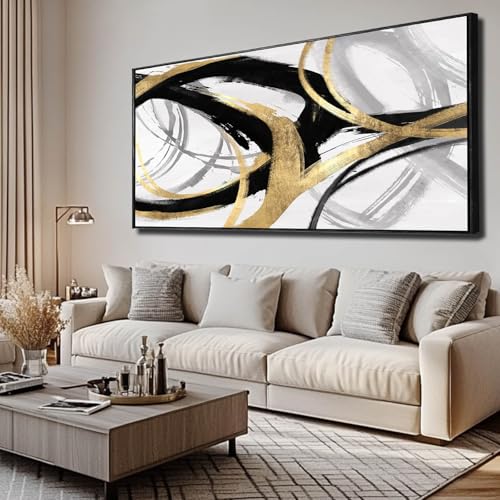 Minimalist Wall Art Pink Black Canvas Art Abstract Wall Decor Green Framed Pictures Extra Large Artwork Giant Arts for Living Room Dining Room Bedroom