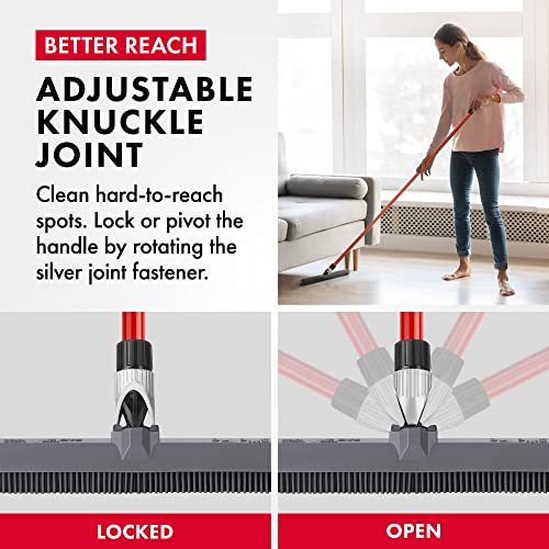 2-in-1 Silicone Rubber Broom Carpet Rake and Squeegee