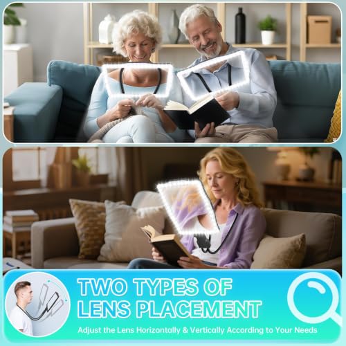 Large 10X Magnifying Glass with Light