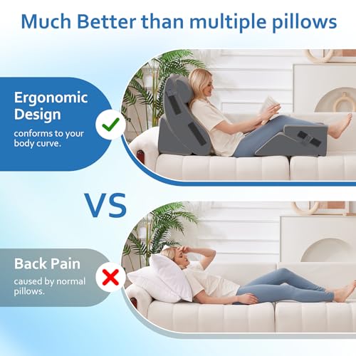 5pcs Bed Wedge Pillow Set