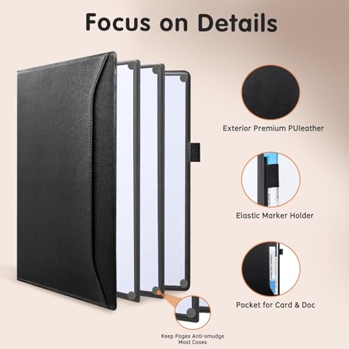 6 Sides Portable White Board 12x9 inch